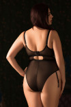 Сексуальное черное блистающее боди на пышную грудь Sparks Fly CK013704 от Curvy Kate
