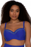 Купить купальный топ-бандо ярко-синего цвета CS001307 Sheer Class от Curvy Kate