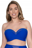 Купить купальный топ-бандо ярко-синего цвета CS001307 Sheer Class от Curvy Kate