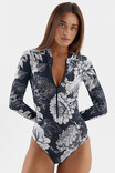 Розумний суцільний купальник Pitaya Philadephia SPF-35 Night Flower