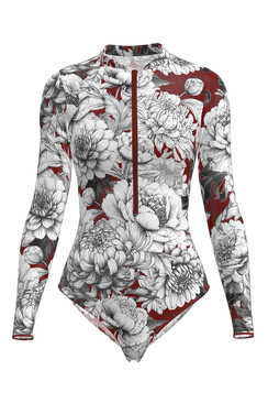 Умный цельный купальник Pitaya Philadephia SPF-35 Rosy tangle